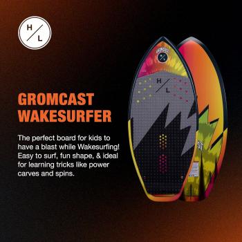 Hyperlite Gromcast Kids Wakesurfer Red/Yellow 3ft 9in