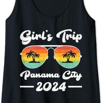 Girls Trip 2024 Summer Sunglass Florida Panama City Beach Tank Top