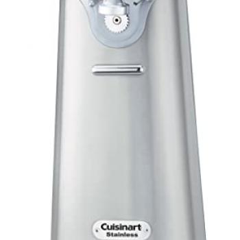 Cuisinart SCO-60 Deluxe Electric Can Opener, Quality-Engineered Motor System Allows you to Open Any Size Can, Stainless Steel