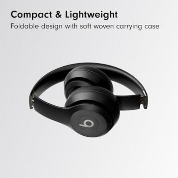 Beats Solo 4 - Wireless Bluetooth On-Ear Headphones, Apple & Android Compatible, Up to 50 hours of Battery Life - Matte Black