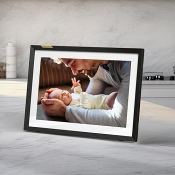 Nixplay AI-Enhanced Digital Picture Frame | Stunning HD Touch Screen Display | Perfect Digital Picture Frame for Gifting | Auto-Rotation Feature, Securely Share Photos/Videos via Email or App | 10.1"