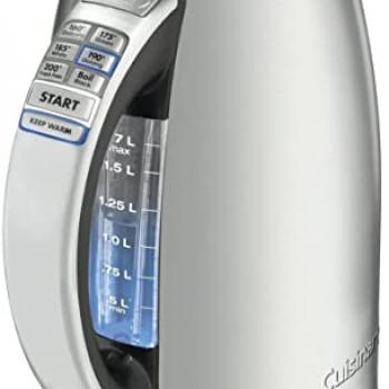 Cuisinart 1.7-Liter Stainless Steel Cordless Electric Kettle with 6 Preset Temperatures