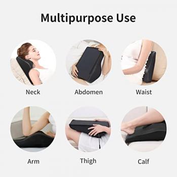 Boriwat Back Massager with Heat, Massagers for Neck and Back, 3D Kneading Massage Pillow for Back, Neck, Shoulder, Leg Pain Relief, Gifts for Men Women Mom Dad, Stress Relax at Home Office and Car