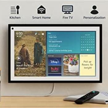 Amazon Echo Show 15 | Full HD 15.6" smart display with Alexa and Fire TV built in | Remote included