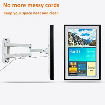 Mount for Echo Show 15 | Adjustable Wall Mounting Bracket for Amazon Echo Show 15, Swivel and Tilt, Easy Installation | Black