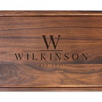 Refine Kitchenware Personalized Cutting Board, USA Made Custom Monogrammed Cutting Board, Custom Wedding Gift, Personalized Charcuterie Board, Made in the USA