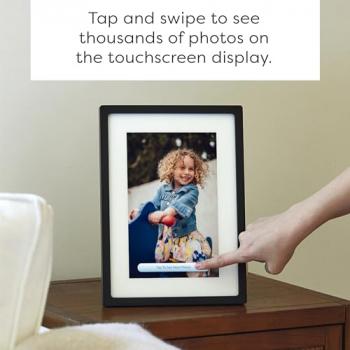 Skylight Digital Picture Frame – WiFi Digital Photo Frame Customer Support, Easy Setup, The Perfect Personalized Gift for Parents and Grandparents - 10 Inch Black