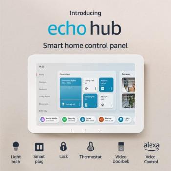 Introducing Amazon Echo Hub | 8” smart home control panel with Alexa | Compatible with thousands of devices