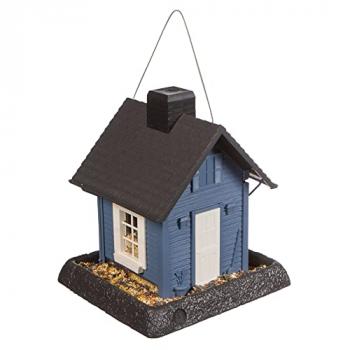 Blue Cottage Birdfeeder, 9.5 x 10.25 x 13.25 (9085)