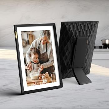 Nixplay AI-Enhanced Digital Picture Frame | Stunning HD Touch Screen Display | Perfect Digital Picture Frame for Gifting | Auto-Rotation Feature, Securely Share Photos/Videos via Email or App | 10.1"