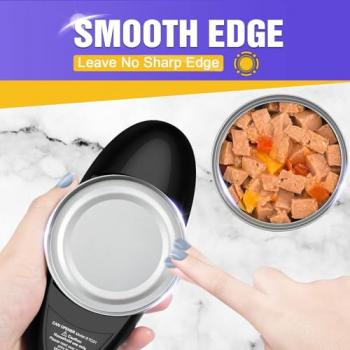 One Touch Electric Can Opener Open Almost Can with Smooth Edge, Electric Can Openers for Kitchen Food-Safe Magnetic Catches Cover, Electric Can Opener for Seniors, Arthritis, and Chef