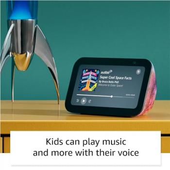 Amazon Echo Show 5 (3rd Gen, 2023 release) Kids | Designed for kids, with parental controls | Galaxy