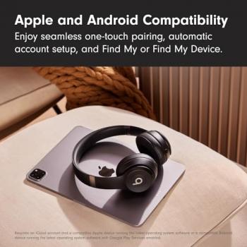 Beats Solo 4 - Wireless Bluetooth On-Ear Headphones, Apple & Android Compatible, Up to 50 hours of Battery Life - Matte Black