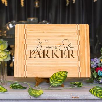 Personalized Cutting Board, Housewarming Gift - 12 Designs - Wedding Gifts for Couple, Kitchen Sign - House Warming Present for New Home