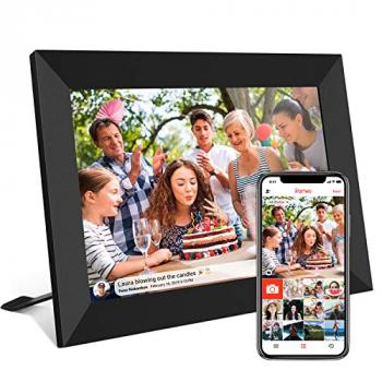 32GB FRAMEO 10.1 Inch Smart WiFi Digital Photo Frame 1280x800 IPS LCD Touch Screen, Auto-Rotate Portrait and Landscape, Built in 32GB Memory, Share Moments Instantly via Frameo App from Anywhere