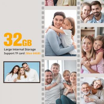 Dragon Touch Large Digital Picture Frame 21.5 inch Screen WiFi Digital Photo Frame Display, 32GB Storage, Auto-Rotate, Share Photos via App, Email, Cloud, Classic 21（Not TouchScreen）