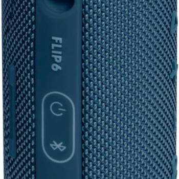 JBL Flip 6 - Portable Bluetooth Speaker, powerful sound and deep bass, IPX7 waterproof, 12 hours of playtime, JBL PartyBoost for multiple speaker pairing for home, outdoor and travel (Blue)