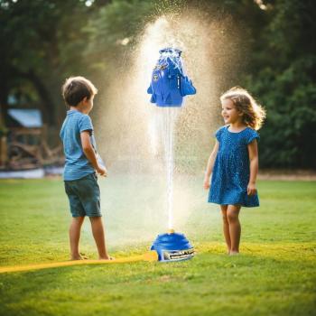 Outdoor Water Toys for Kids, Sprinkler Rocket Launcher, Summer Outside Backyard Lawn Game, Holiday & Birthday Gift Ideas for Boys Girls Age 3 4 5 6 7 8 Year Old