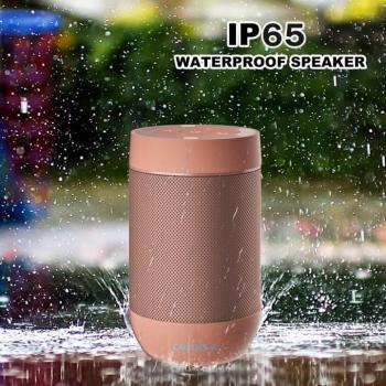 comiso Portable Bluetooth Speaker,Waterproof Speaker IP65,5.3 bluetooth,360 HD Sound,TWS Stereo Pairing,Built in Mic, Support TF Card,Ideal Gift for Men/Women/Teens -Pink