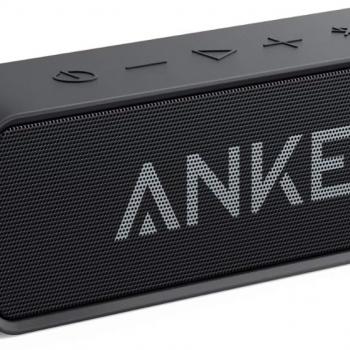 Upgraded, Anker Soundcore Bluetooth Speaker With IPX5 Waterproof, Stereo Sound, 24H Playtime, Portable Wireless Speaker