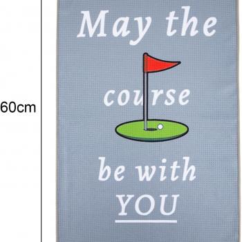 Golf Towel,Funny Golf Towel for Men Clean Golf Balls,Golf Towels for Golf Bags with Clip,Golf Gifts for Men Husband Boyfriend Dad,Fun Golf Accessories,Golf Cleaning Towel,Birthday Gifts for Golfers