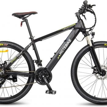 HOTEBIKE Electric Bike for Adults with 36V 10AH Removable Hidden Battery, Electric Mountain Bike 27.5" Ebike for Men Women, 350W(Peak 500W) Electric Bicycle with Professional 21 Speed Gears