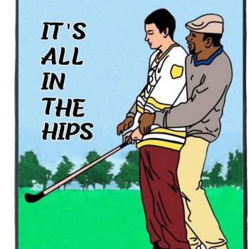 Funny Golf Towel, Printed Golf Towels for Golf Bags with Clip, Golf Gift for Men Husband Boyfriend Dad, Birthday Gifts for Golf Fan - It's All in The Hips