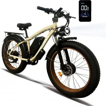 Electric Bike for Adults,2 * 1000W Dual Battery e Bike 48V 23AH with Hydraulic Shock Absorber 35MPH,26”x4” Fat Tire Electric Bicycle for Snow Beach Mountain off Road Commuter