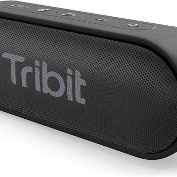 Tribit Bluetooth Speaker, XSound Go Speaker with 16W Loud Sound & Deeper Bass, 24H Playtime, IPX7 Waterproof, Bluetooth 5.0 TWS Pairing Portable Wireless Speaker for Home, Outdoor (Upgraded)