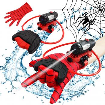 Water Guns, econoLED Spider Web Shooters Toy, Superhero Squirt Guns, Summer Outdoor Toys for Kids, Wrist Water Sprayer Toy with Glove, Backyard Fun Gift for Kids Outside