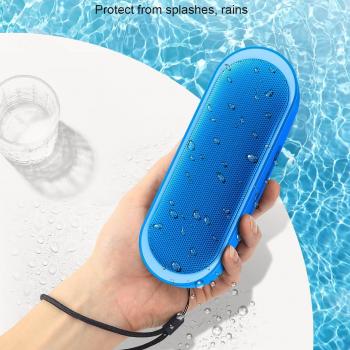 LENRUE Bluetooth Speakers, Waterproof Portable Speakers with TWS, 24 Playtime, Stereo Sound, Wireless for Home Shower Pool Beach Outdoor (Blue)