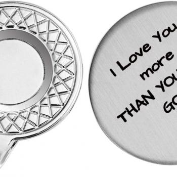 Golf Ball Marker with Magnetic Hat Clip Golf Gift for Husband Boyfriend Dad - I Love You More Than You Love Golf' - Golf Accessories for Men - A Perfect Mens Gift for Golf Lovers