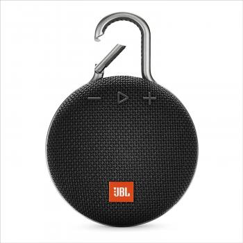 JBL Clip 3, Black - Waterproof, Durable & Portable Bluetooth Speaker - Up to 10 Hours of Play - Includes Noise-Cancelling Speakerphone & Wireless Streaming