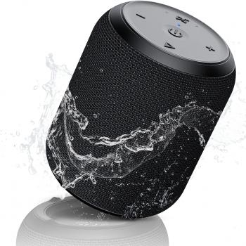 NOTABRICK Bluetooth Speakers, 15W Portable Speakers Bluetooth Wireless V5.0 with Stereo Sound, Active Extra Bass, IPX6 Waterproof Shower Speaker, Double Pairing, for Party, Home Theater, Game Theater