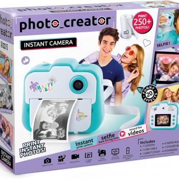 Canal Toys Photo Creator Instant Print Camera – Photo, Selfie and Video – Thermal Paper for 250 Photos – LCD Screen. 8+, Blue