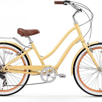 sixthreezero EVRYjourney Women's Beach Cruiser Bike, Step Through Hybrid Bicycle, 24 or 26 Inch Wheels, Multiple Speed Options and Colors