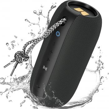 Monster S320 Bluetooth Speaker, Portable Bluetooth Speaker, 40W True Wireless Speaker,360° Stereo Sound Effect,IPX7 Waterproof Speaker, 32 Hour Playing Time,Suitable for Outdoor Speaker,Black