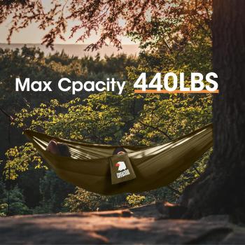 COVACURE Camping Hammock with Net - Lightweight Double Hammock 2 * 10ft Straps, Portable Hammocks, Camping Accessories for Outdoor, Hiking, Camping, Backpacking, Travel, Beach