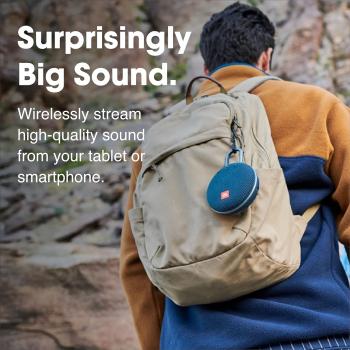 JBL Clip 3, Black - Waterproof, Durable & Portable Bluetooth Speaker - Up to 10 Hours of Play - Includes Noise-Cancelling Speakerphone & Wireless Streaming