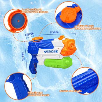 Water Guns for Kids Adults - 2 Pack Squirt Guns for Kids, 400CC with Long Range - Ideas Gift Toys for Summer Swimming Pool Beach Outdoor Water Fighting Toy for Boys Girls