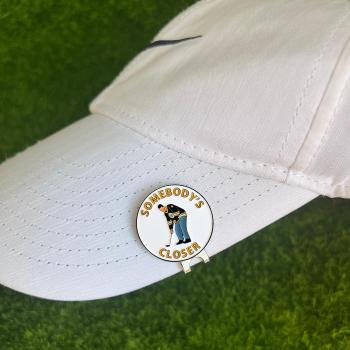 Happy Gilmore Golf Ball Marker with Magnetic Hat Clip - Funny Golf Gift for Men - Golf Accessories and Gifts