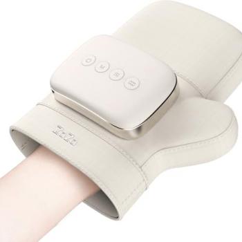 zaza Hand Massager with Heat and Compression,Airbags Press Massage Carpal Tunnel,Palm and Fingers,for Relieve Pain and Soothe Muscle,PU Leather,Cordless Massage Glove Design,for Women