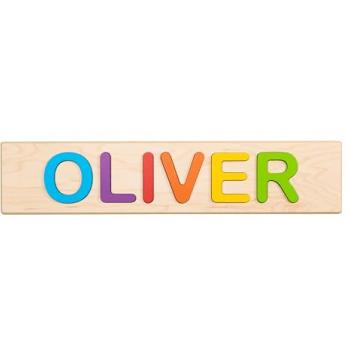 Fat Brain Toys Wooden Personalized Name Puzzle - Flat Rate up to 9 Letters