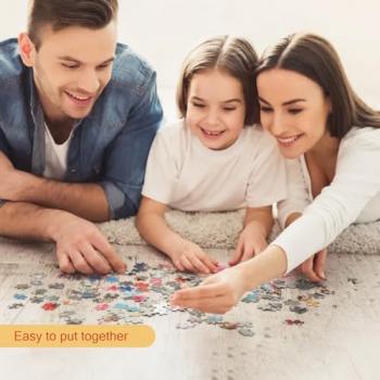 Custom Puzzle Personalized Puzzle Custom Puzzles from Photos 70/120/200/300/500/1000 Pieces Wooden Puzzle Picture Puzzle Custom Gifts for Birthday Wedding Graduation(Horizontal 70PCS)