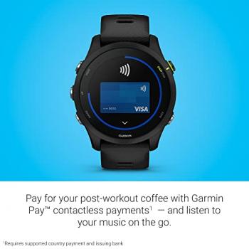 Garmin Forerunner® 255 Music, GPS Running Smartwatch with Music, Advanced Insights, Long-Lasting Battery, Black - 010-02641-20