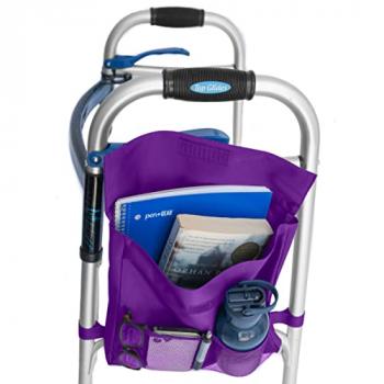 Universal 5-Pocket 11"x11" Walker Side Mini-Pouch (Purple)