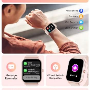 Smart Watch (Answer/Make Calls), 2024 Newest 1.85" Smart Watches for Men Women IP67 Waterproof, 100+ Sports Modes, Fitness Tracker Watch with Heart Rate Sleep Monitor, Smartwatch for Android iOS