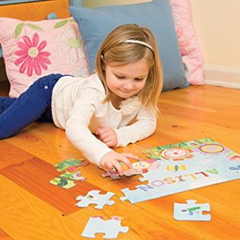 Personalized Jigsaw Puzzle for Kids, 24-Piece - I See Me! (Flowers)