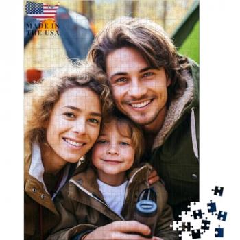 UM UPMALL Custom Puzzle Personalized Puzzles 35/70/120/200/300/500/1000 Pieces from Photos, Customized Picture Puzzle for Adult Teens Kids Family, Birthday, Wedding, Graduation, Gift