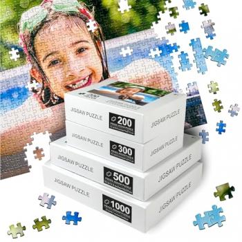 Custom Puzzle from Picture Create Your Own Puzzle from Photo - Personalized Puzzle 300 Pieces - DIY Custom Made Photo Puzzles for Friend Birthday Wedding Valentine’s Day Anniversary